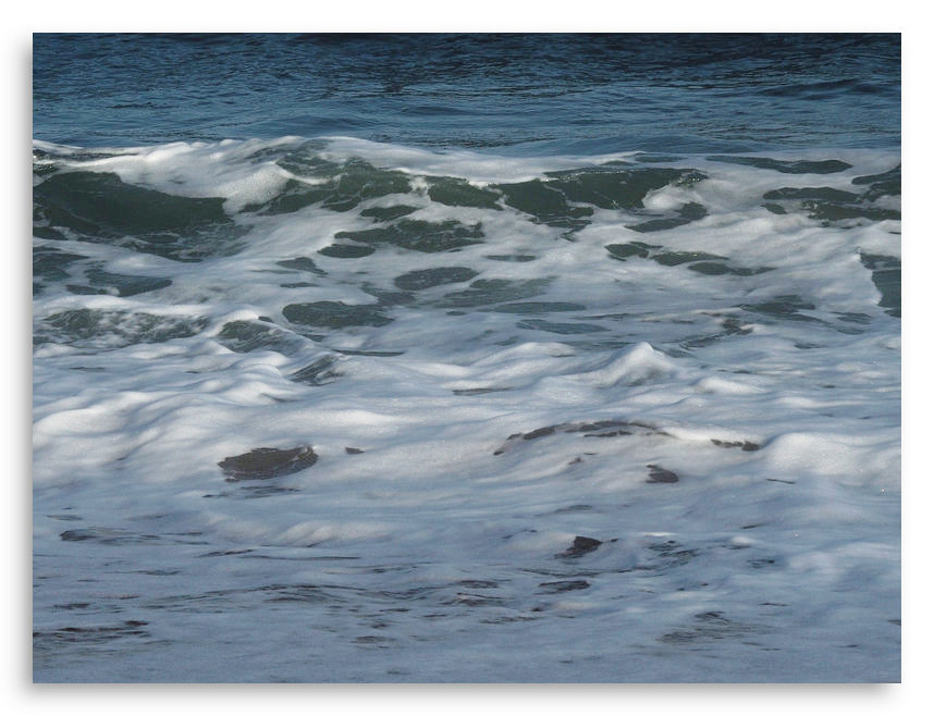une vague épuisée